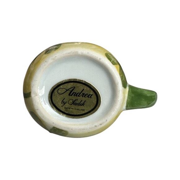 Vintage Mini Rooster Creamer Pitcher Floral Hand Painted Andrea by Sadek - Picture 7 of 9